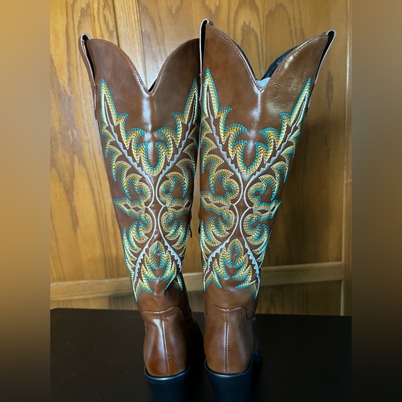 Cowgirl‎ fashion boots embroidered with high heels - Picture 7 of 12